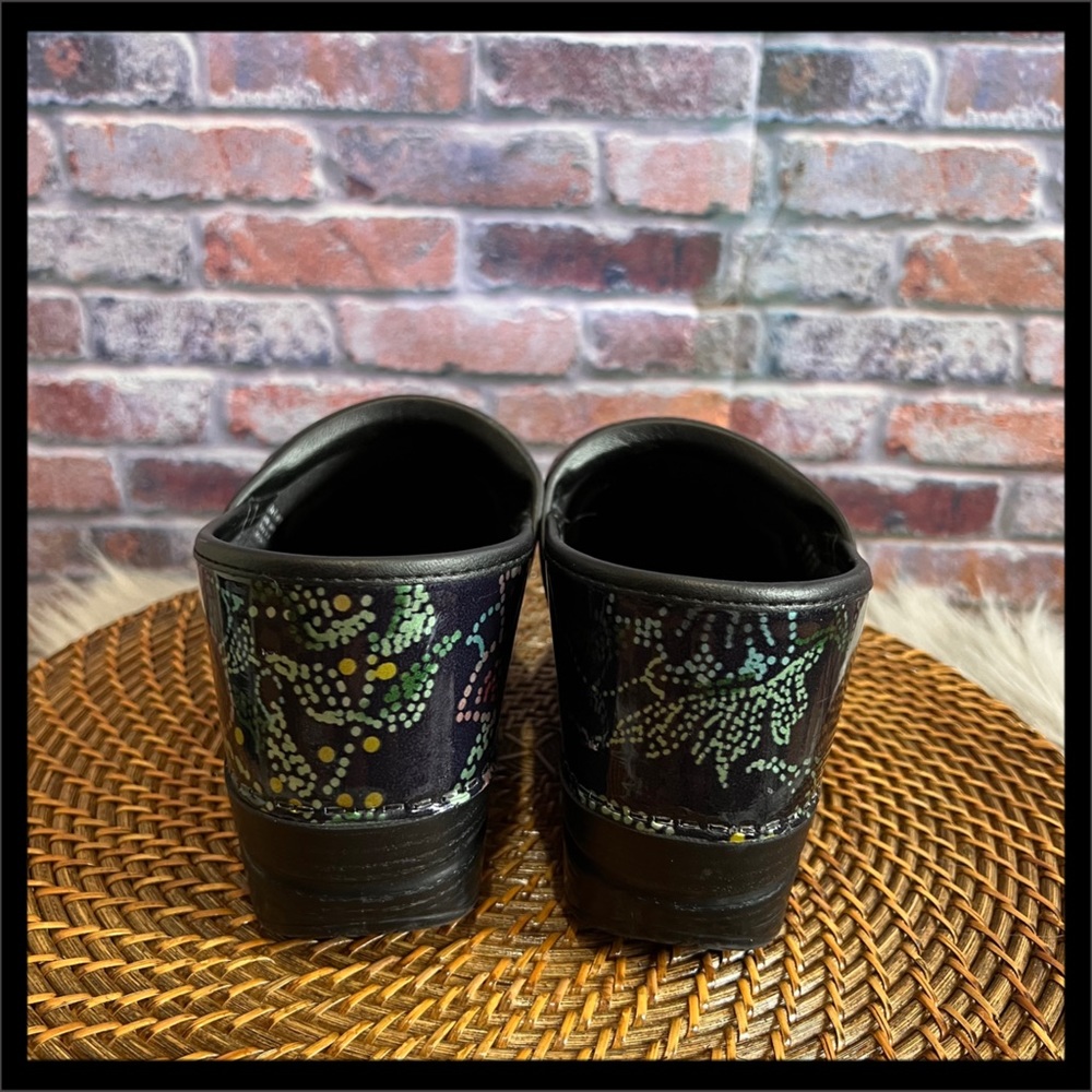 Dansko Floral Patent Leather Clog - Picture 3 of 4